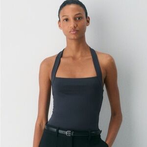 NWT Aritzia original contour optimum halter top: dark night navy